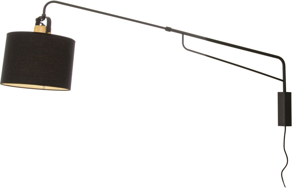 Wally v�gglampa - Svart/tr�