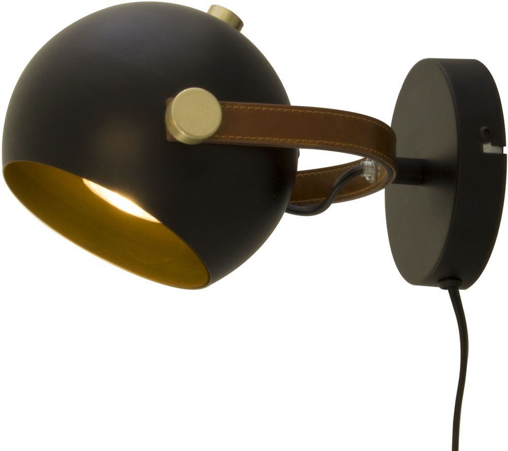 Bow vägglampa - Svart/matt mässing Bow vägglampa - Svart/matt mässing