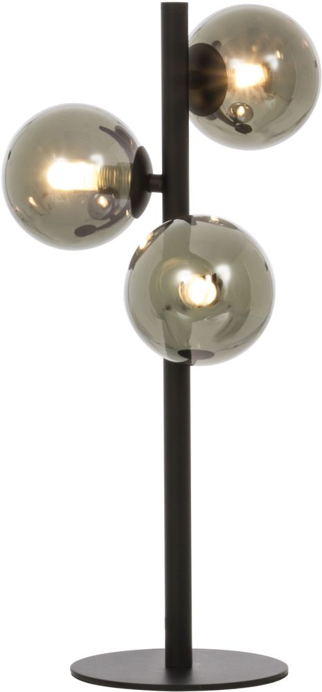 Molekyl tafellamp - Zwart/rookgrijs