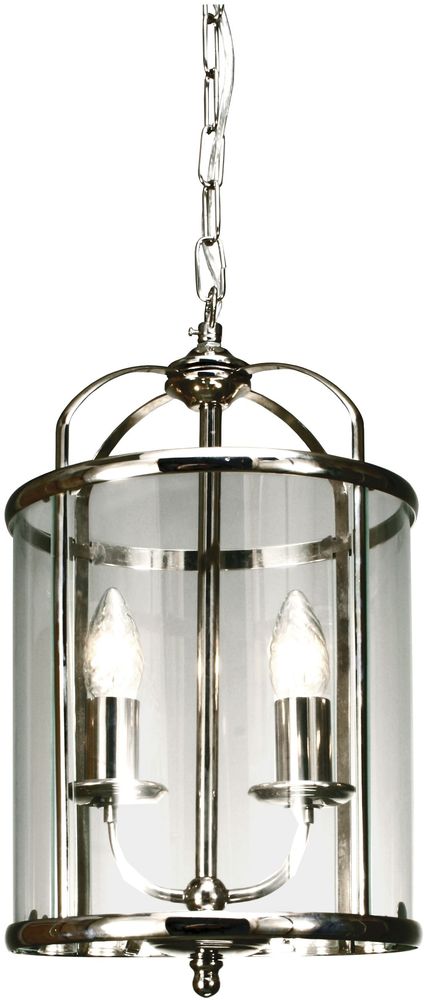 Budgie taklampa - Krom/klar