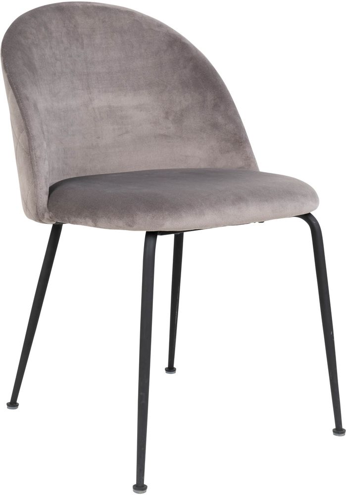 Geneve Eetkamerstoel - Grijs/zwart