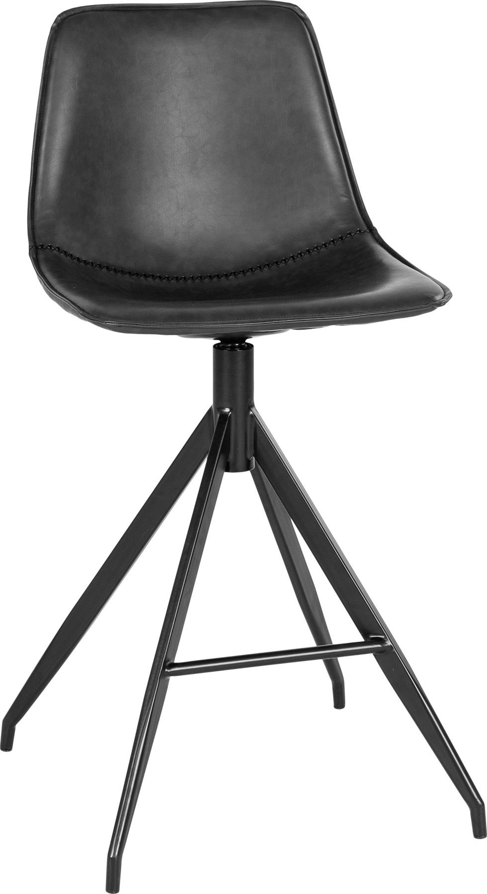 Monaco barkruk - Zwart PU