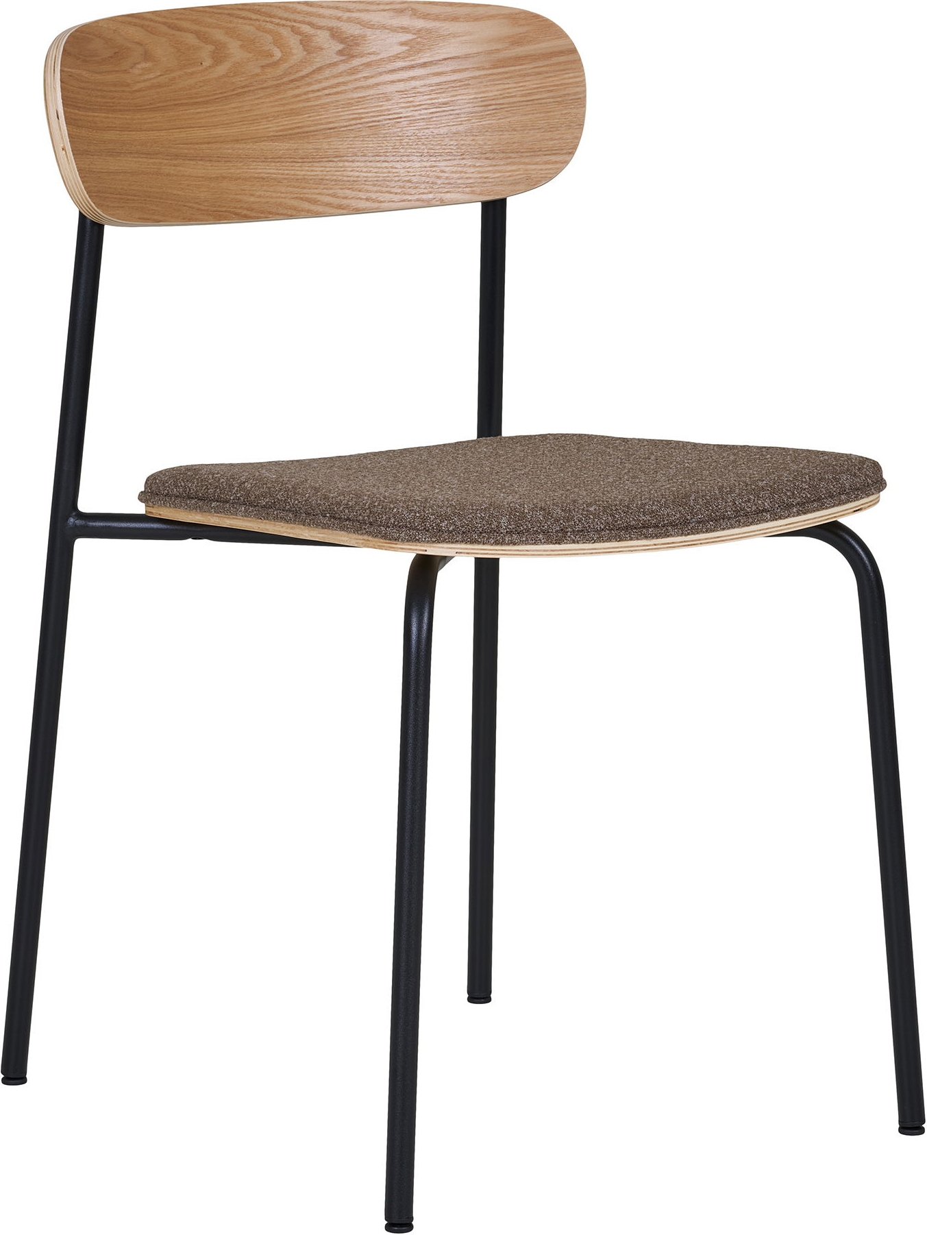 Estepona matstol - Ask/brun/svart