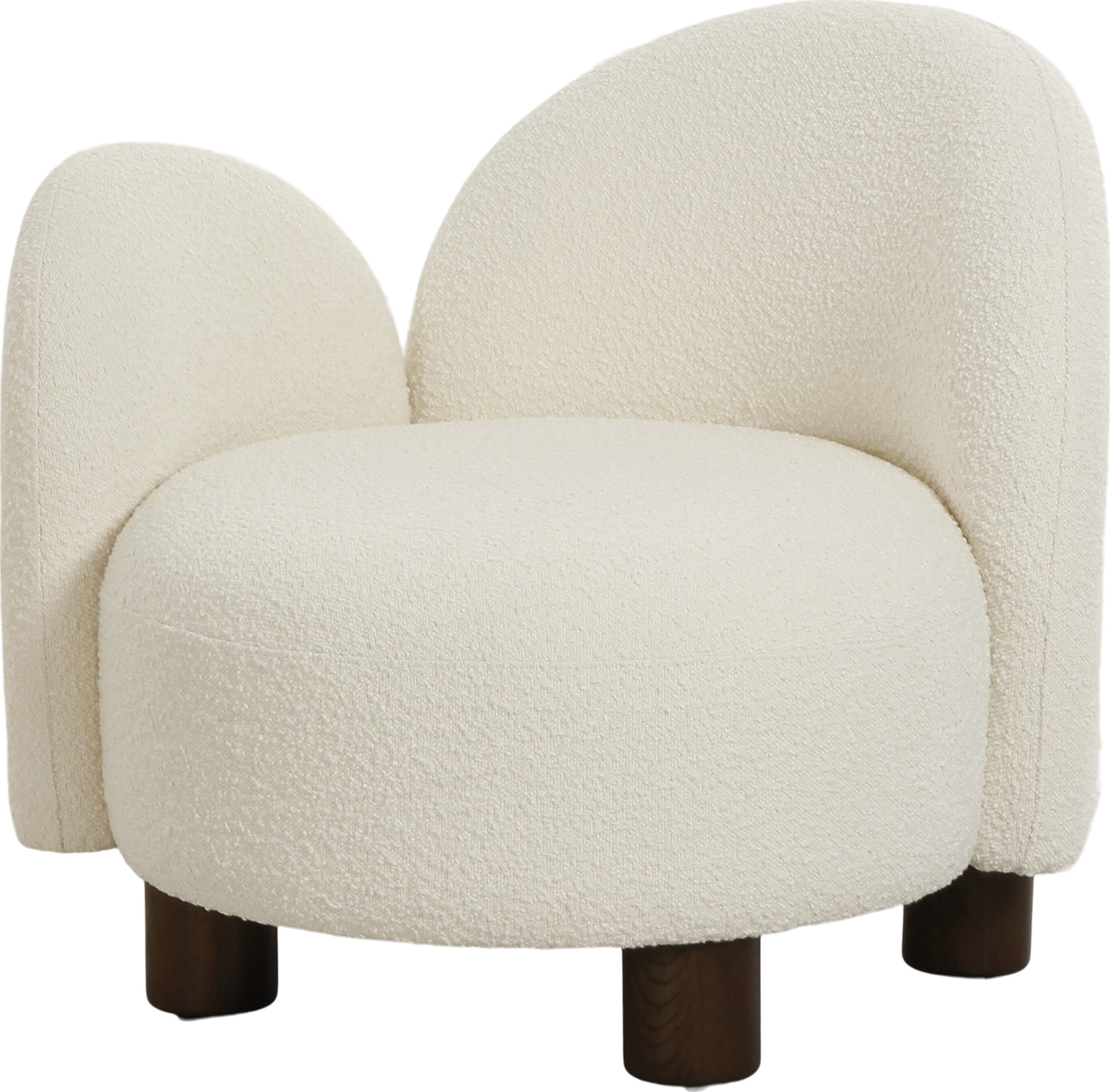 Honolulu fauteuil Geel boucl� rechts