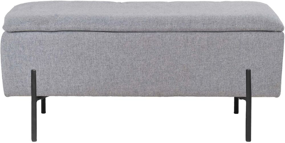 Watford Bank met opbergruimte - Lichtgrijs