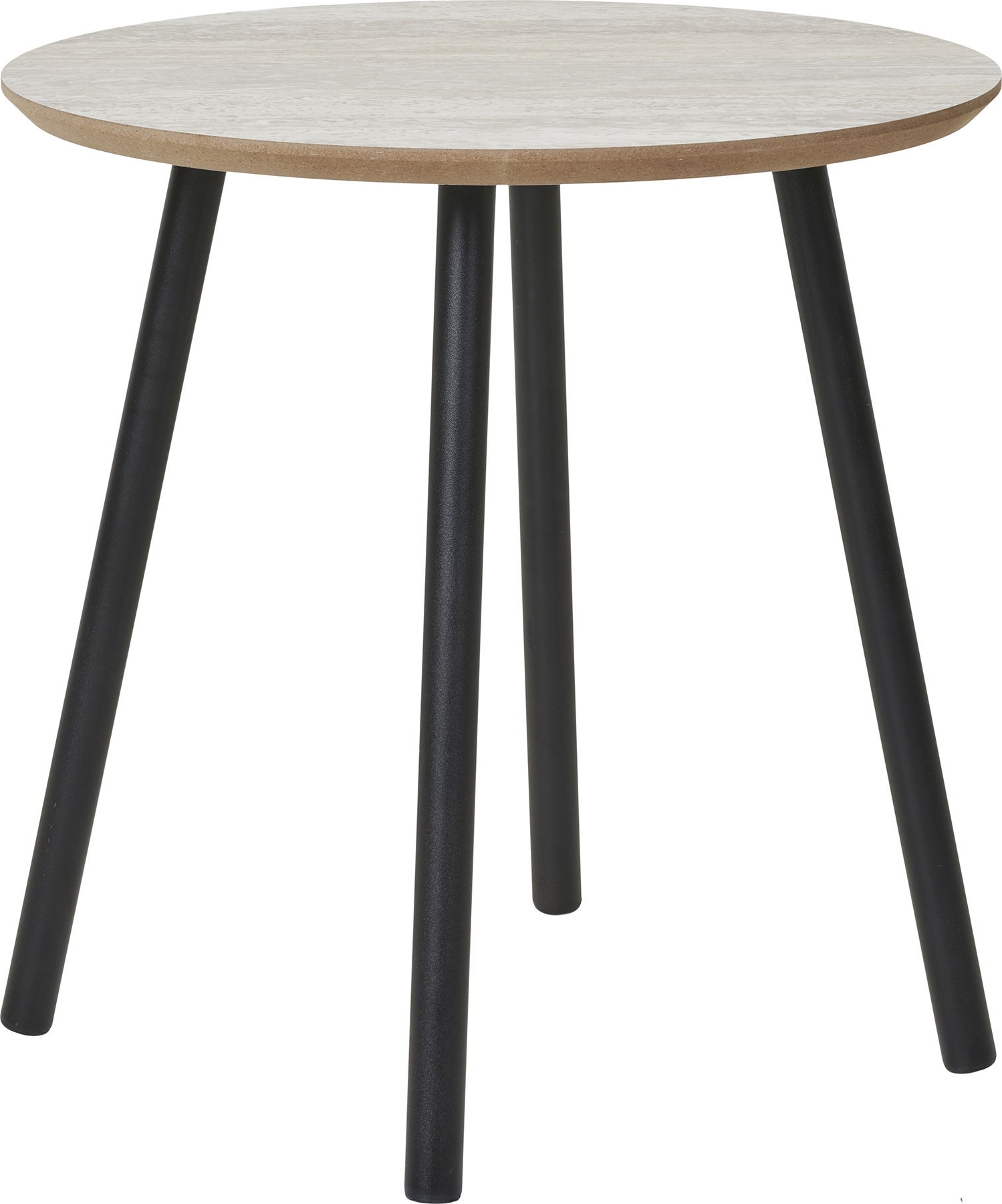 Aalst bijzettafel �40 cm - Zwart/beige