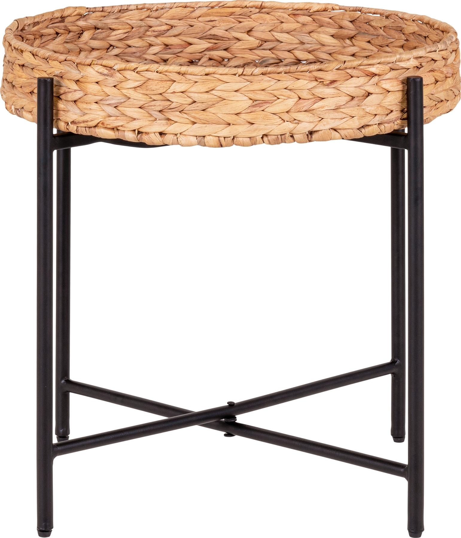 Naro sidobord �50 cm - Beige/svart