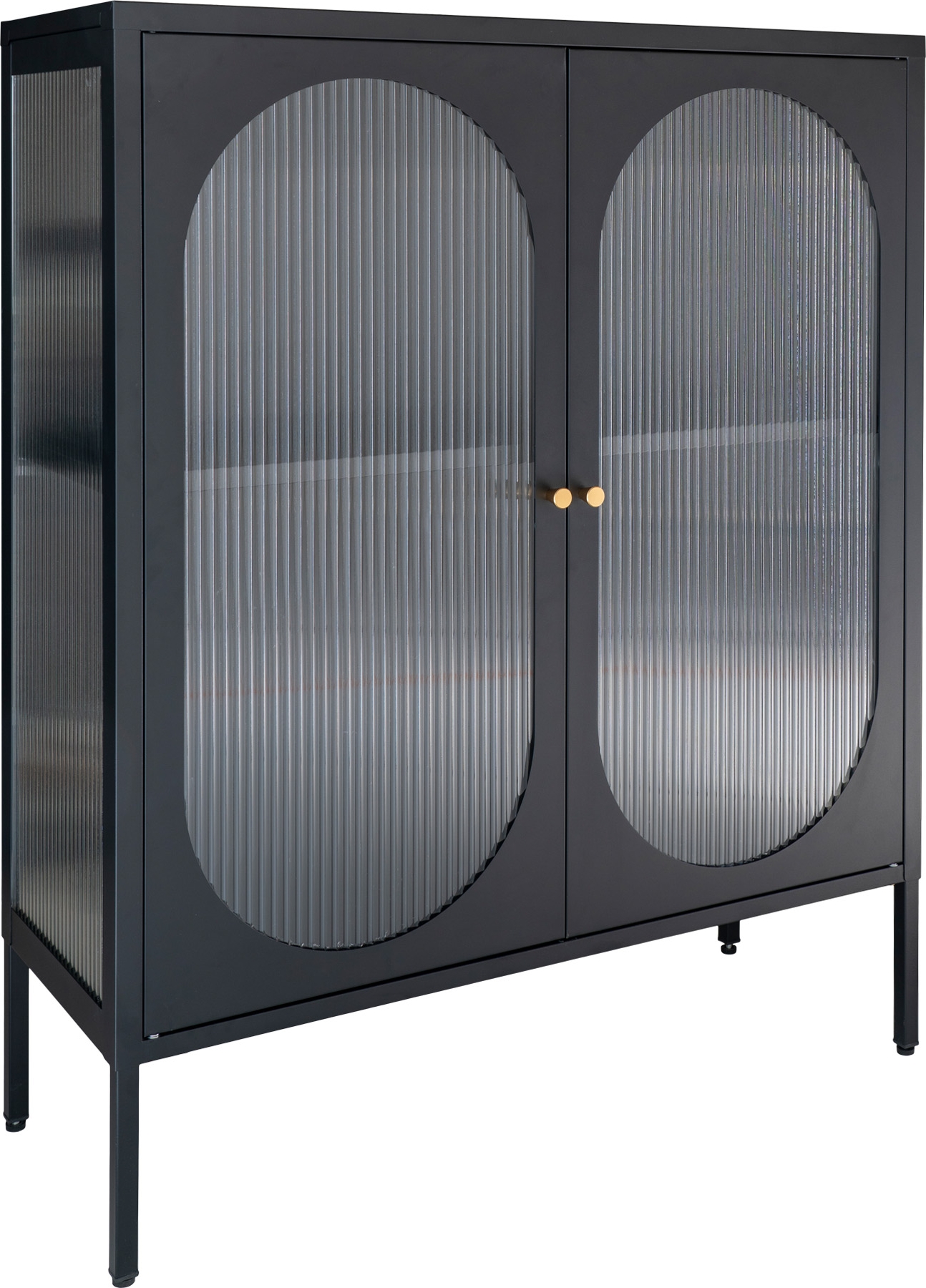 Adelaide vitrinsk�p 90x110 cm - Svart