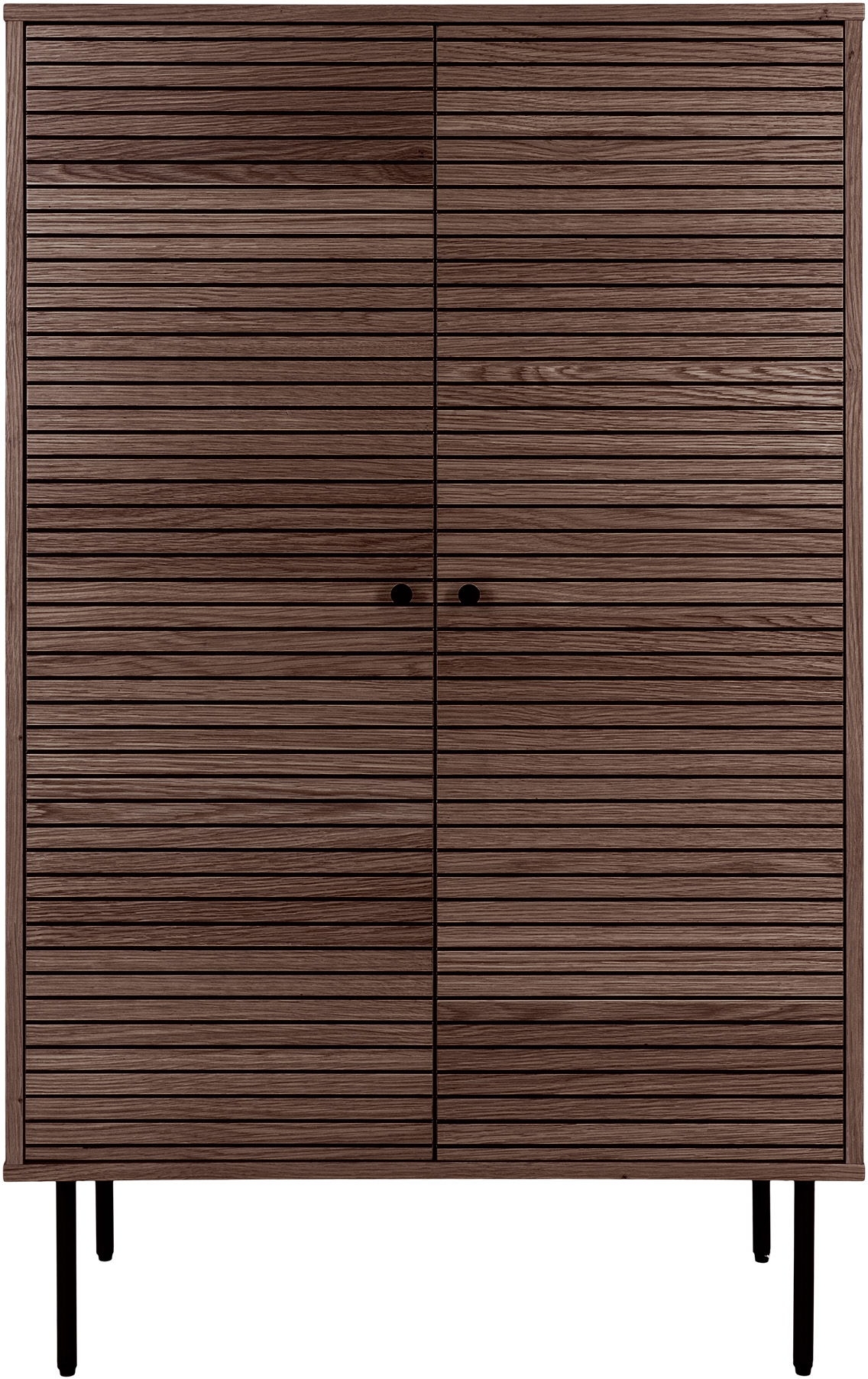 Kyoto kast - Gerookt eiken/zwart