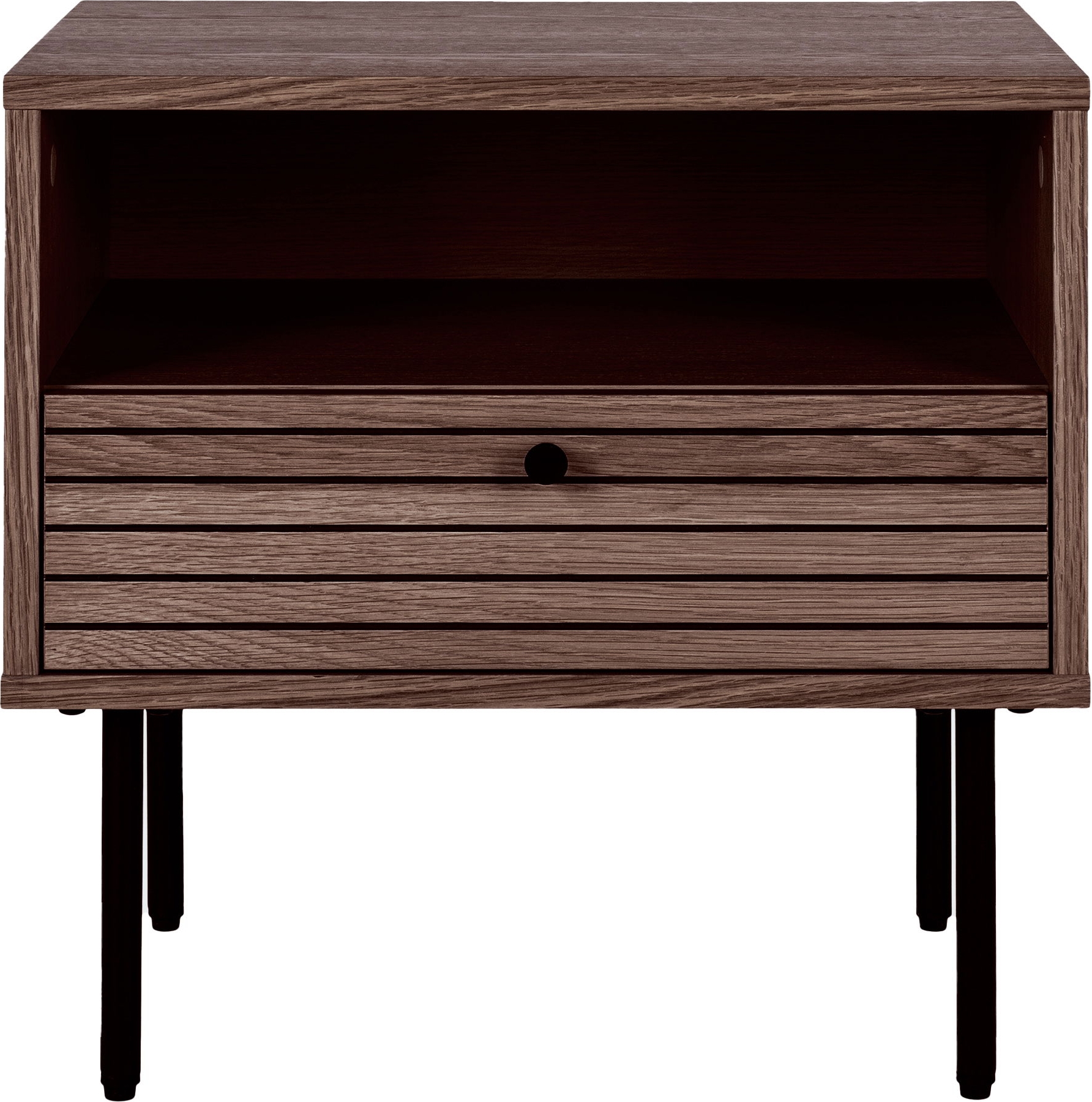 Kyoto bijzettafel - Gerookt eiken/zwart