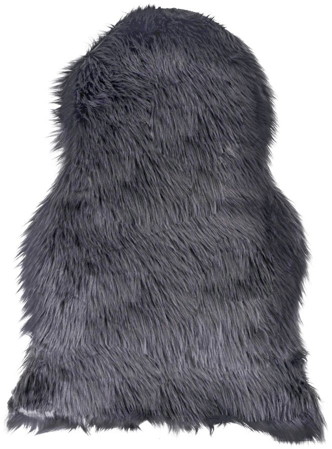 Lammskinn imitation - Gr� - 50x85