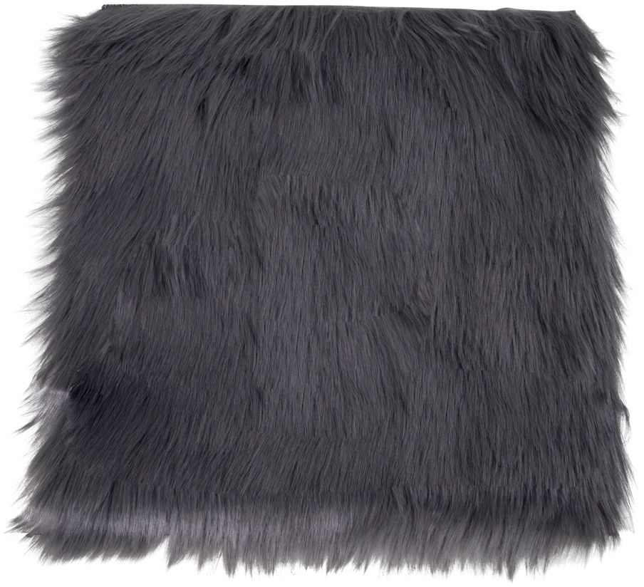 Lammskinn imitation - Gr� - 40x40