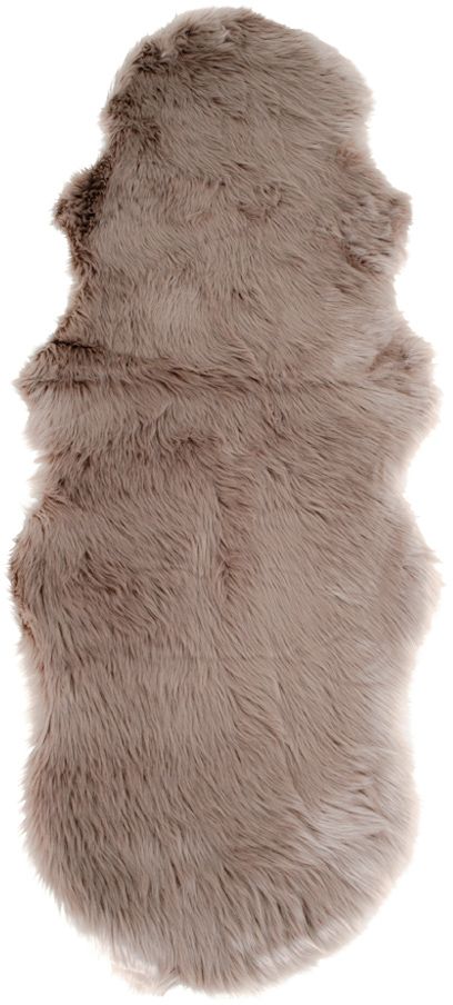 Lammskinn imitation - Brun - 60x180