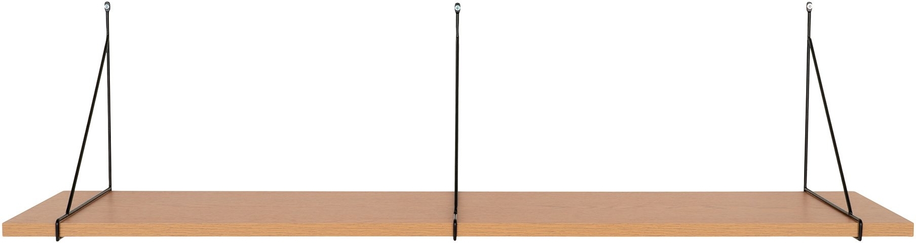 Chiba wandplank 120 cm - Naturel/Zwart