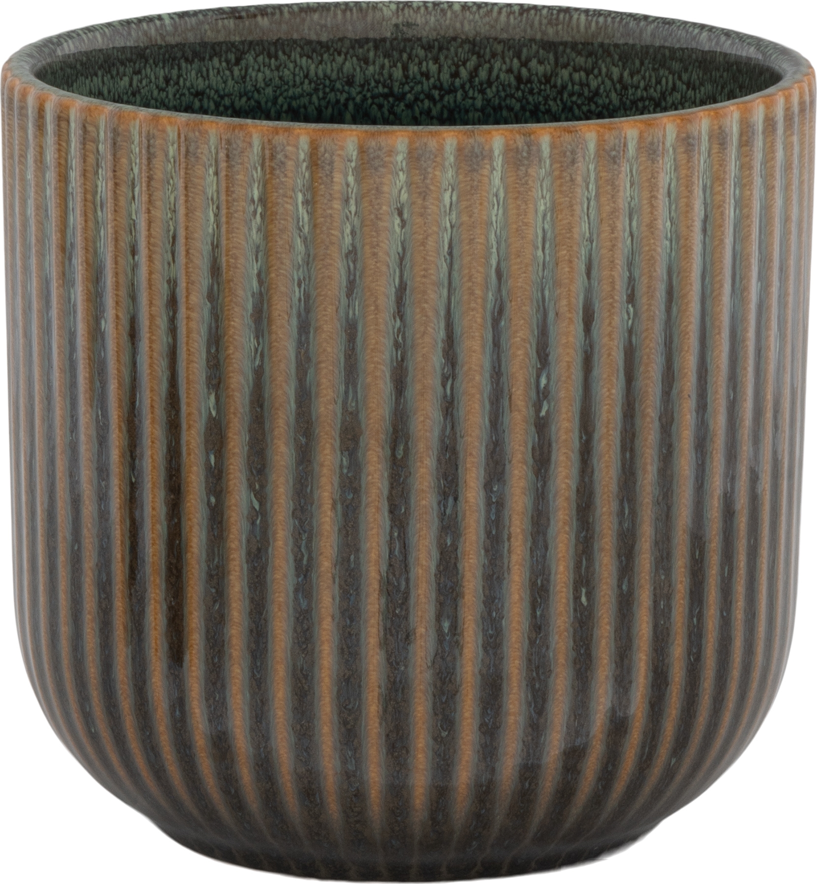 Kuglu kruka Brun/Bl� �14,5 cm