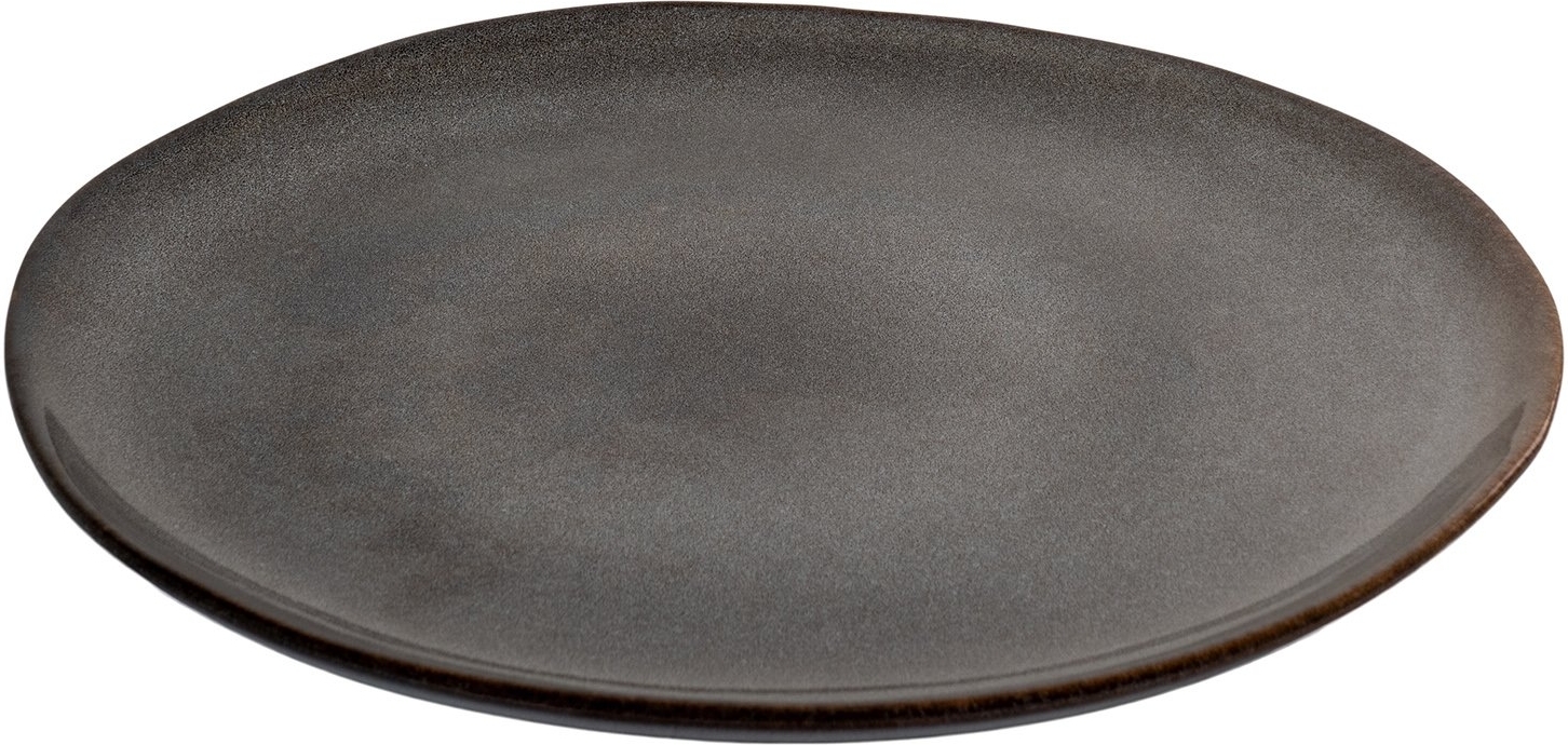 Selma bord �21 cm 4-pack - Grijs/Bruin