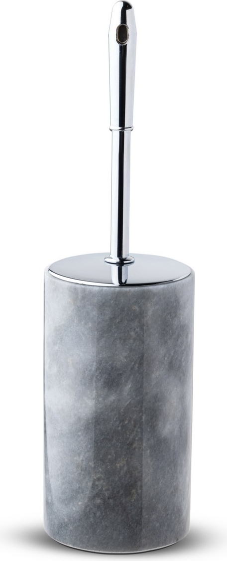Toalettborste med st�ll i gr� marmor fr�n Verona