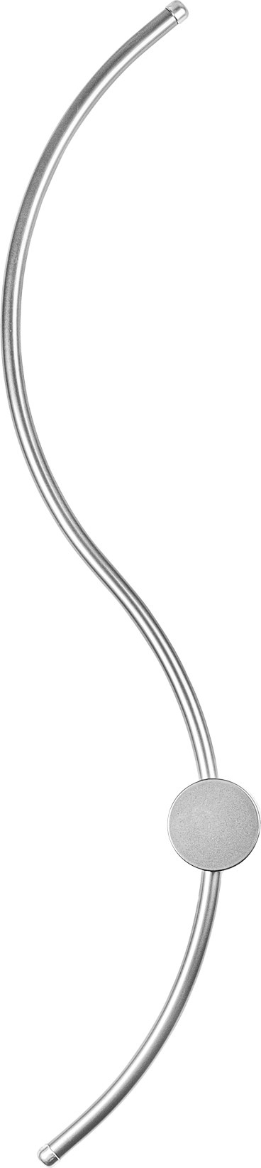 Wolf wandlamp 1 - Chroom