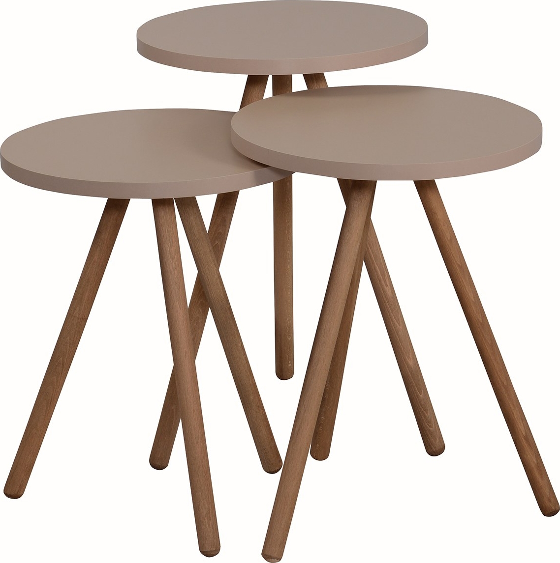 Triple satsbord �34 cm - Cappuccino