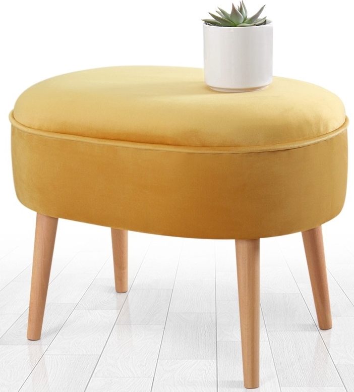 Moile poef - Geel Moile poef - Geel