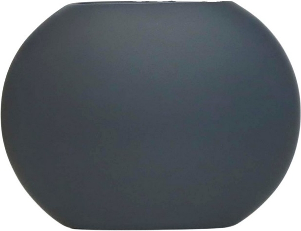 Platte vaas - Antraciet Platte vaas - Antraciet