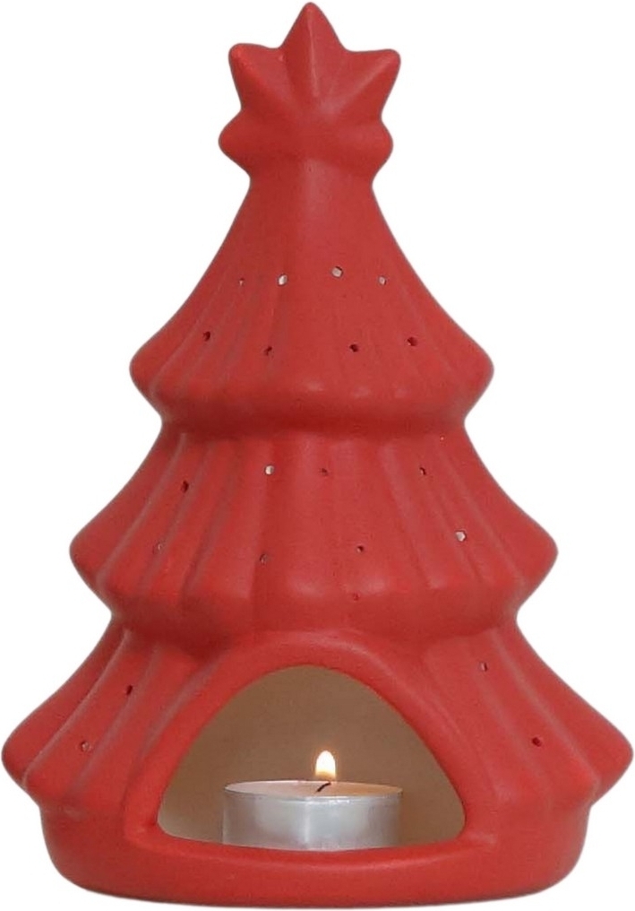 Kerstboomkaarslantaarn - Rood