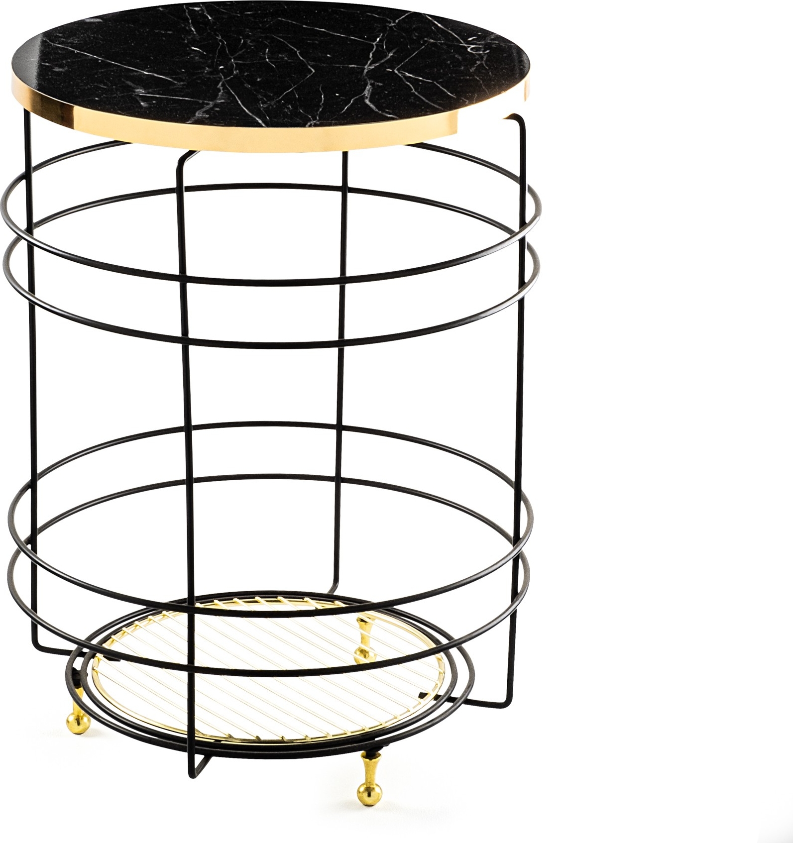 Vela 6 sidobord - Svart