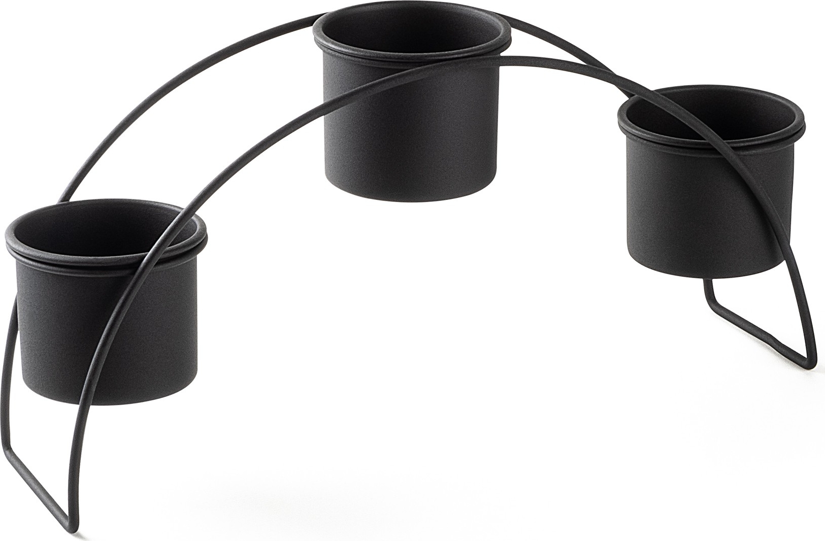 Plato 12 voorraadpotten - Zwart Plato 12 voorraadpotten - Zwart