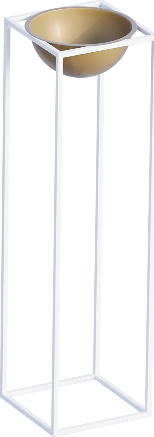 Plato 20 pot - Wit/goud