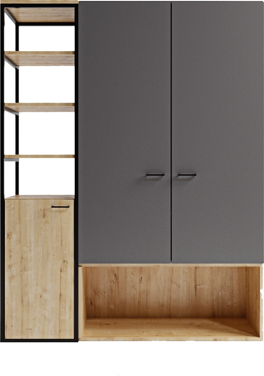 Limbo garderob 602 - Antracit/ek