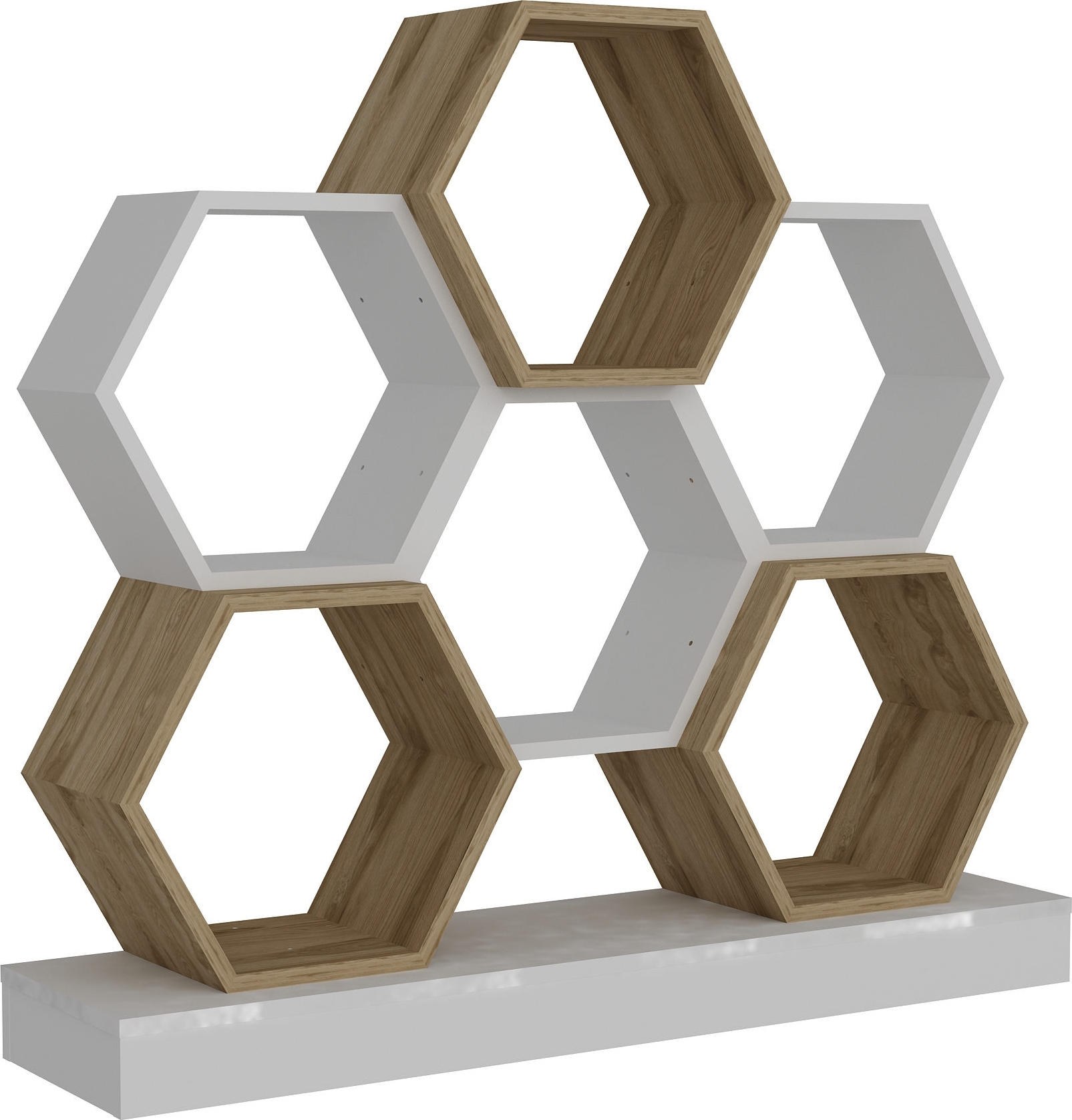 Cicek bokhylla - Vit/ek Cicek bokhylla - Vit/ek