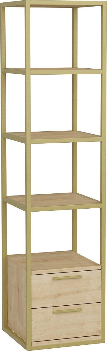 Robbins boekenkast - Goud/eiken Robbins boekenkast - Goud/eiken