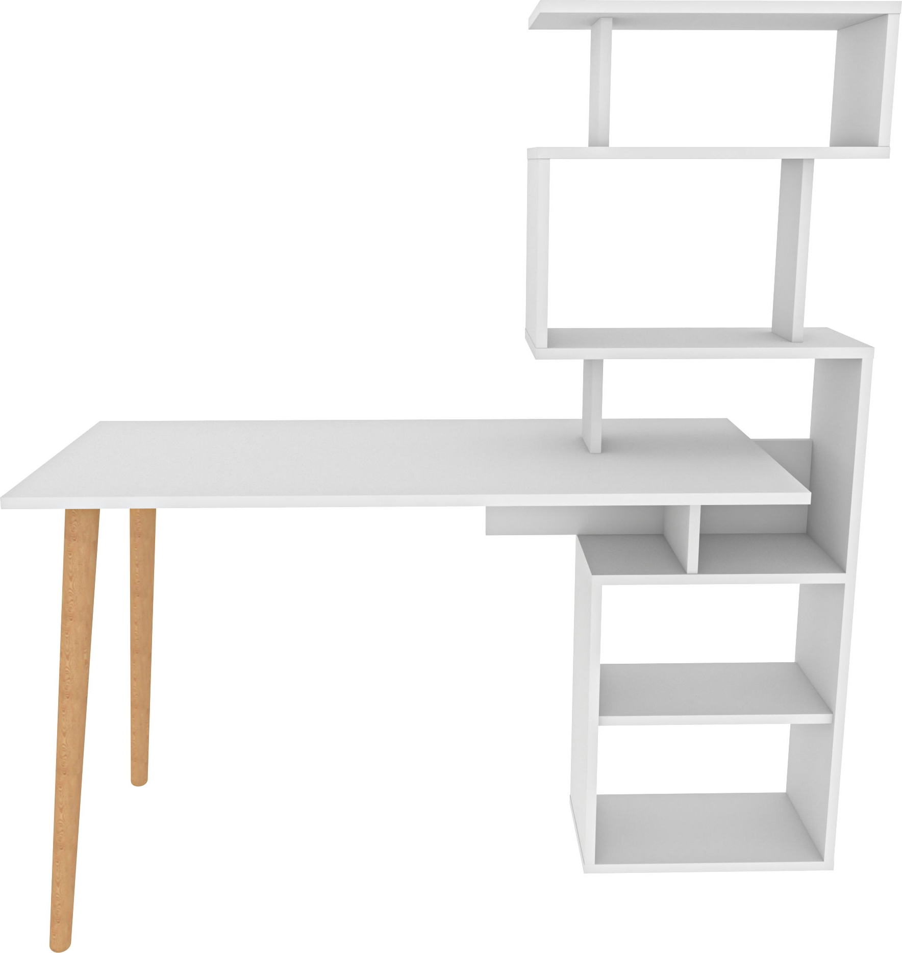 Verna skrivbord 133 x 55 cm - Vit