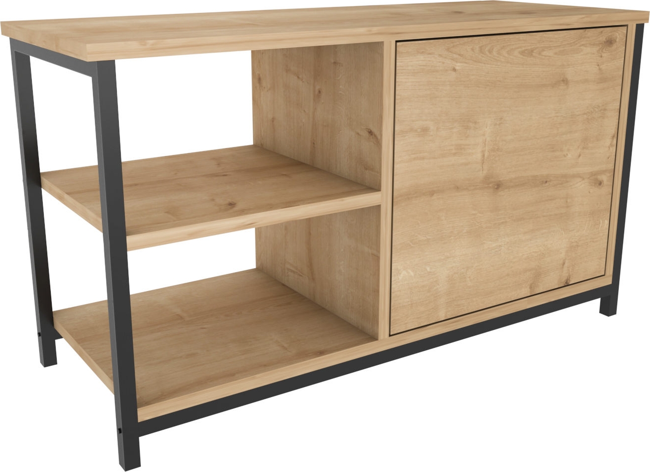 Muskegon mediabank - Zwart/eiken Muskegon mediabank - Zwart/eiken