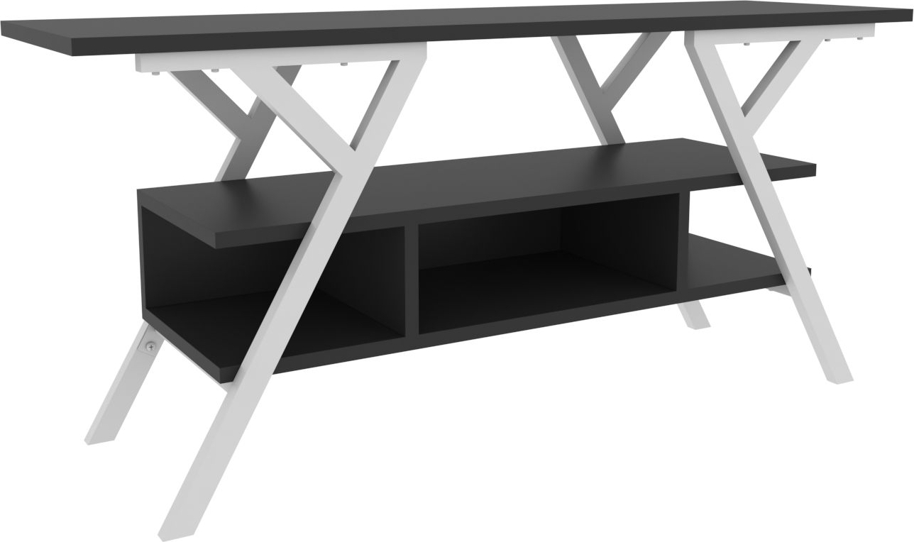 Minerva mediabank - Wit/antraciet