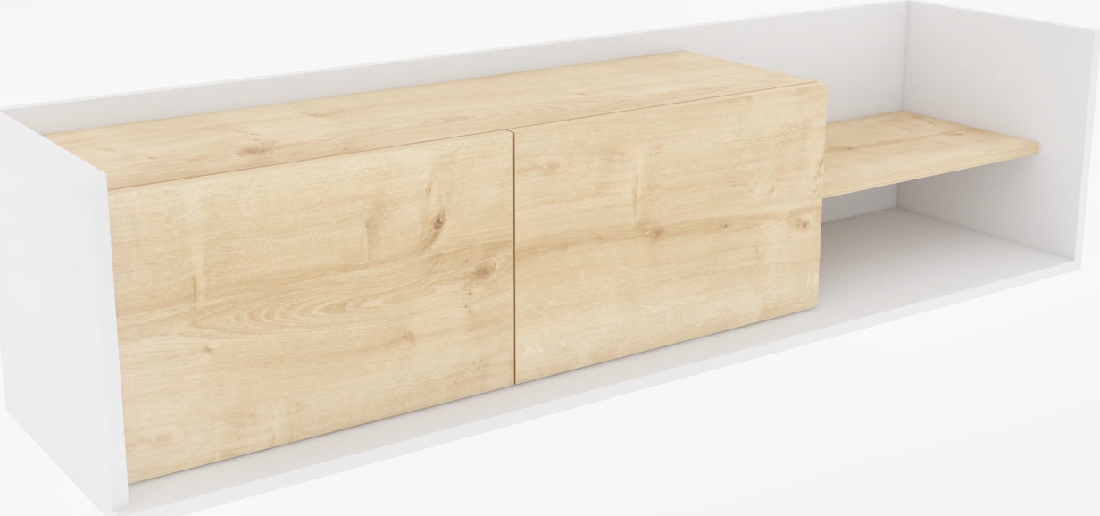 Krog TV-b�nk - Vit/ek