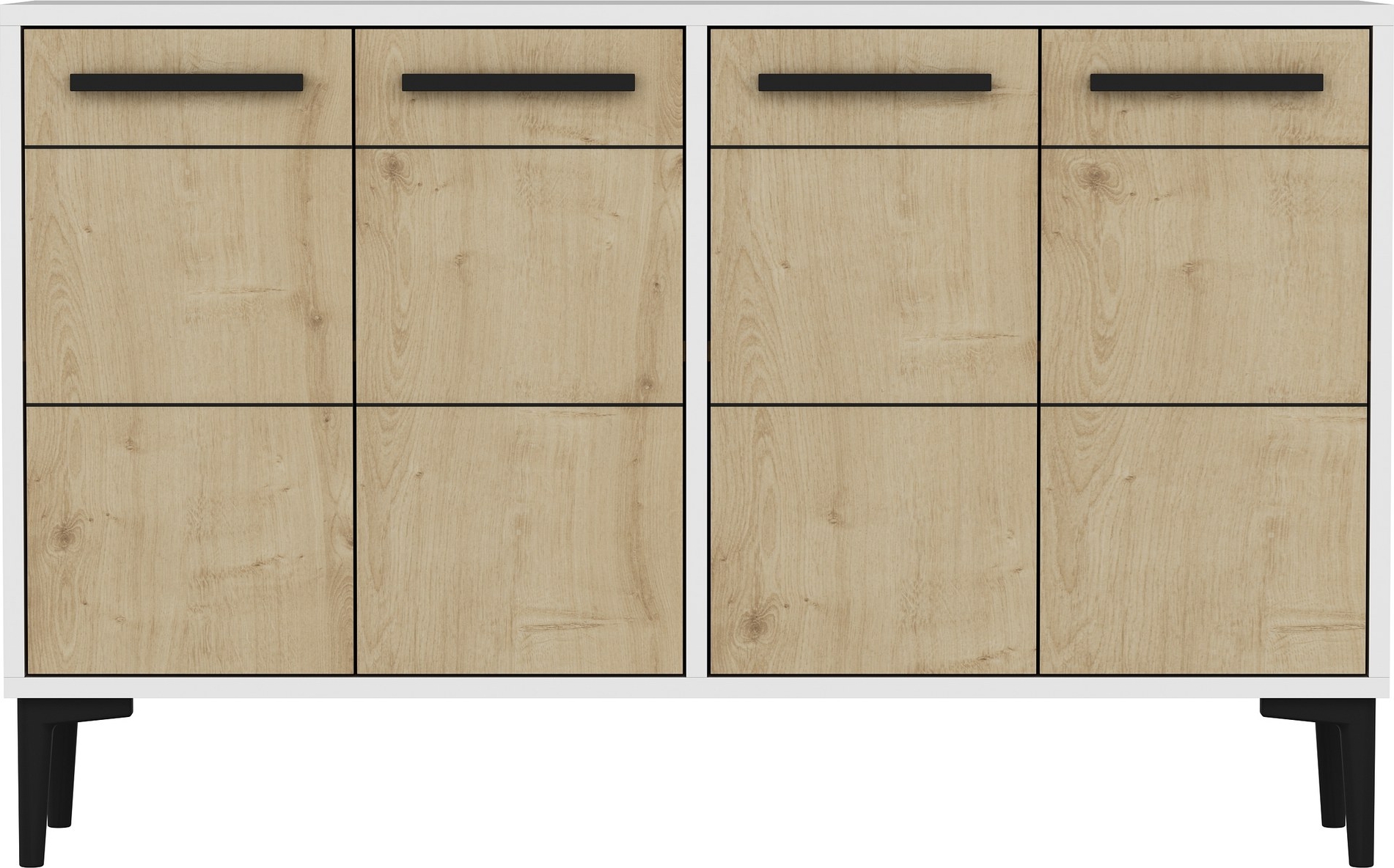 Stria dressoir - Eiken wit/saffier Stria dressoir - Eiken wit/saffier