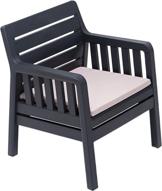 Lara lounge fauteuil - Antraciet Lara lounge fauteuil - Antraciet