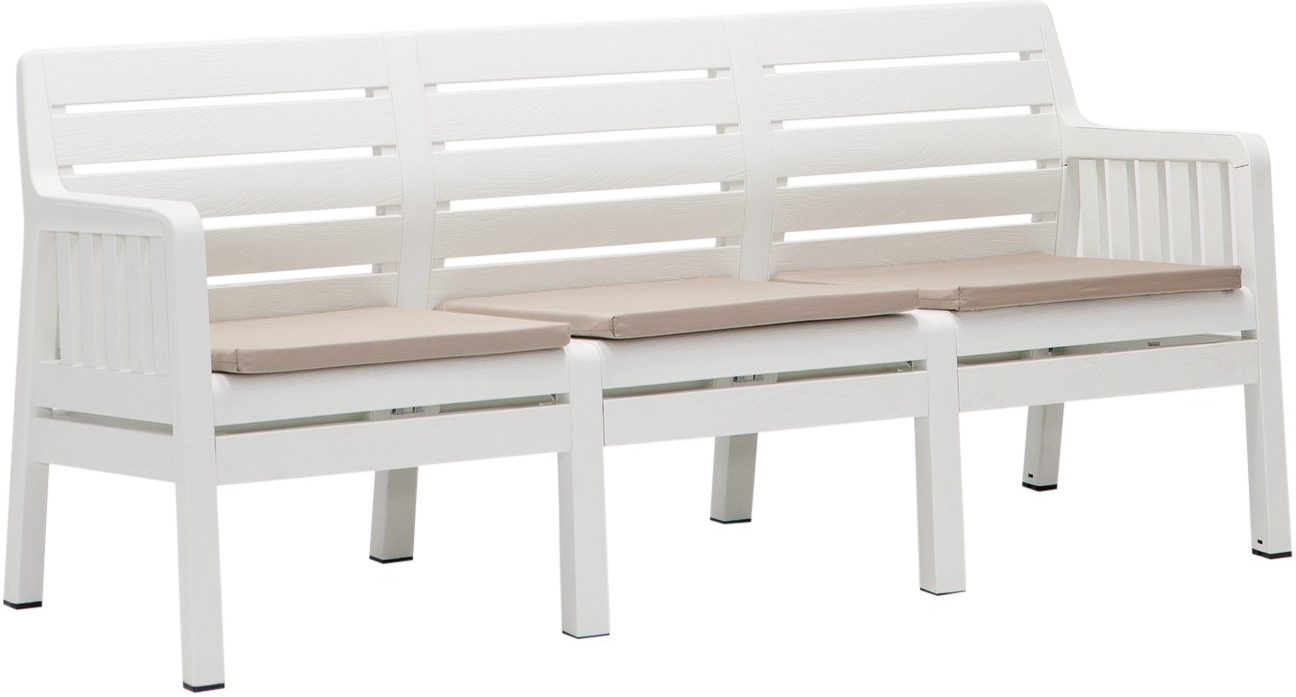 Lara 3-zitsbank - Wit