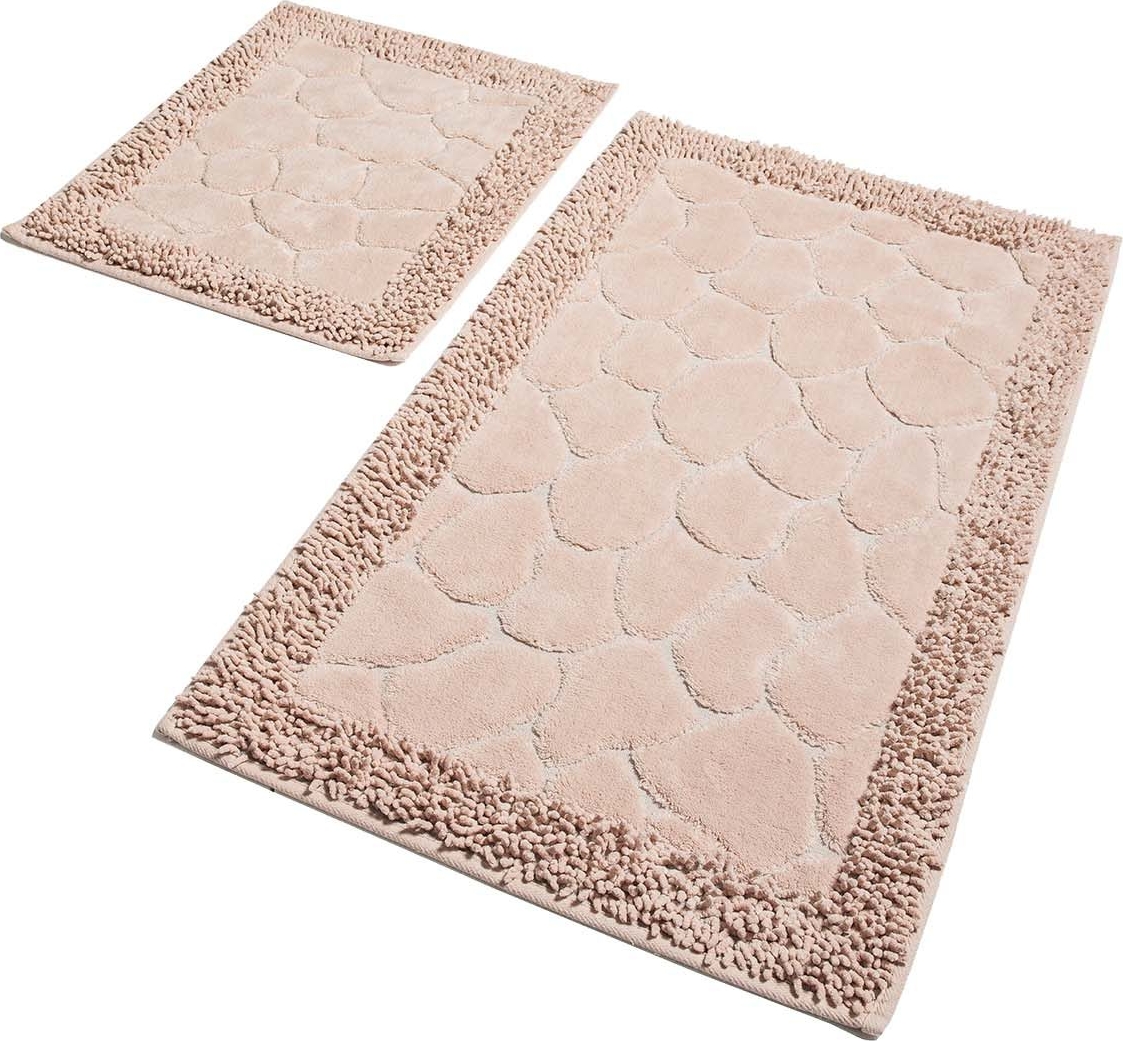 Stenen badkamerkleed - Roze Stenen badkamerkleed - Roze