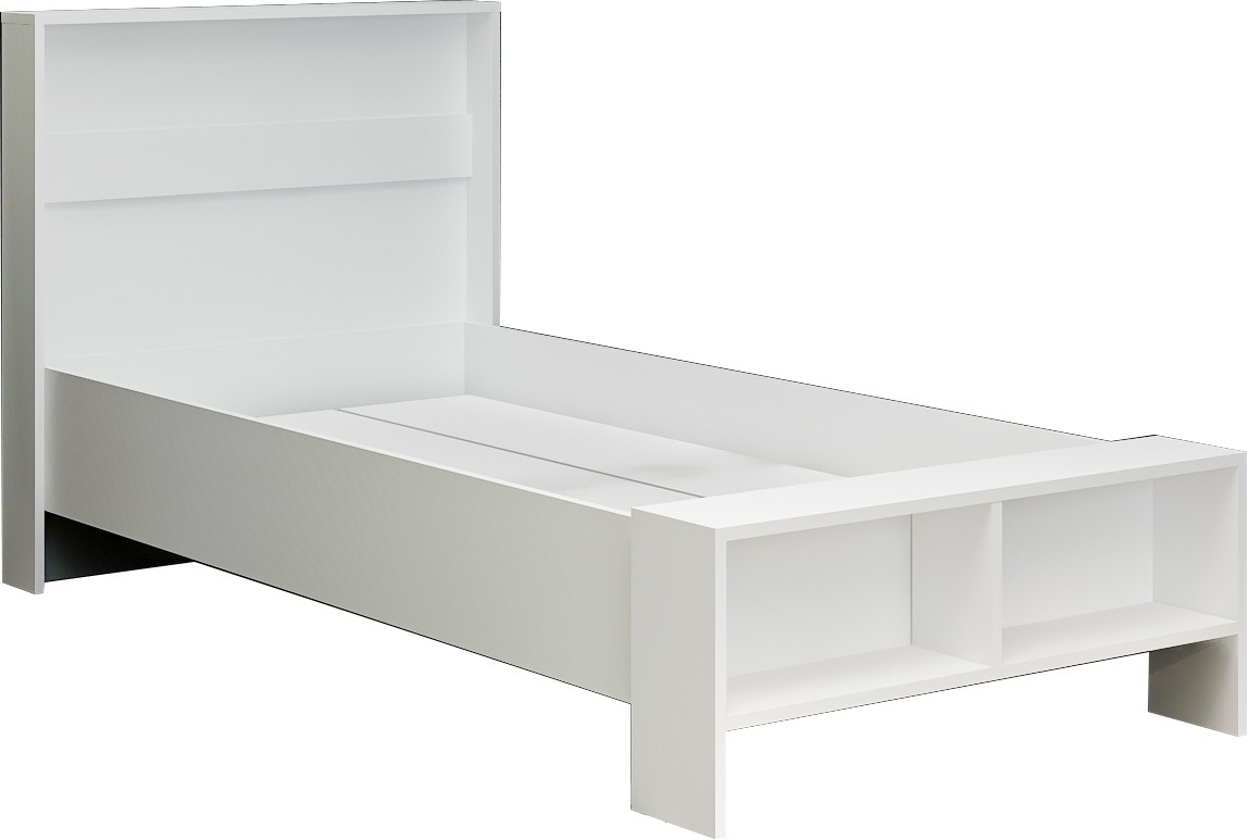 Life eenpersoonsbed 90 x 200 cm - Wit