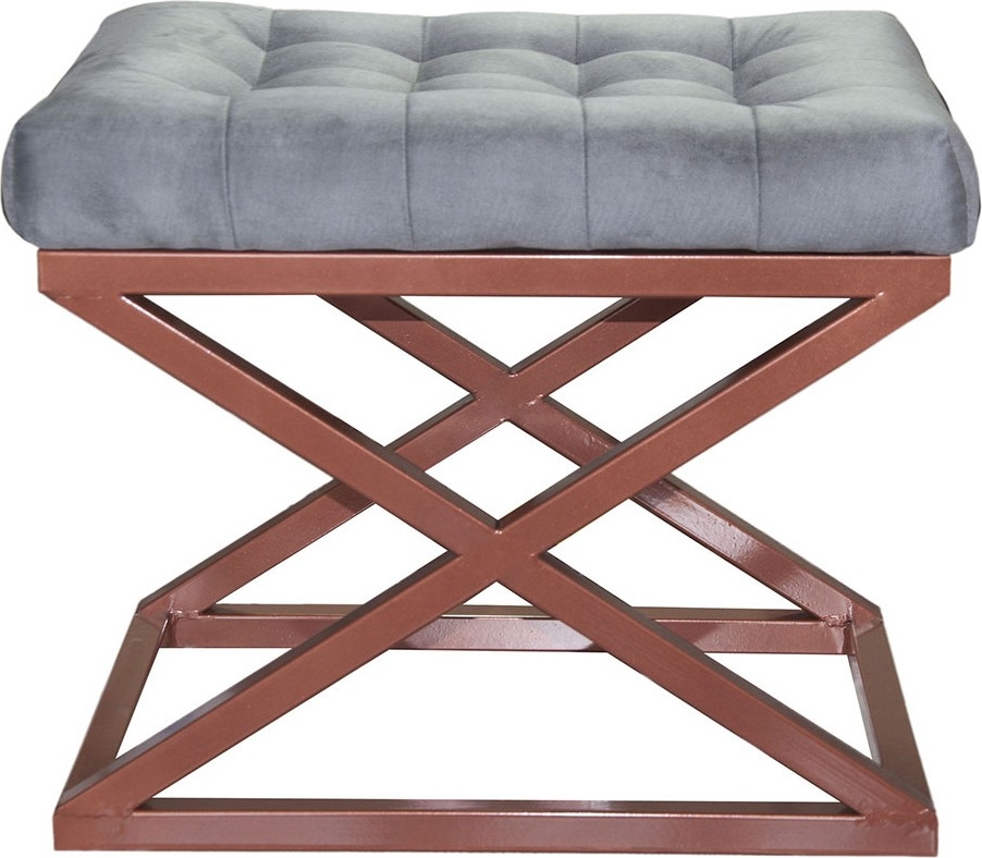 Capraz sittpuff - Koppar/gr�