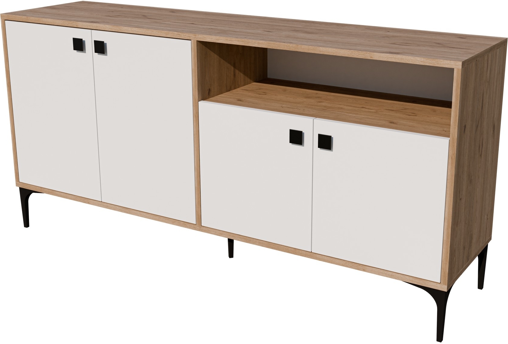 Artemis dressoir - Eiken/wit Artemis dressoir - Eiken/wit