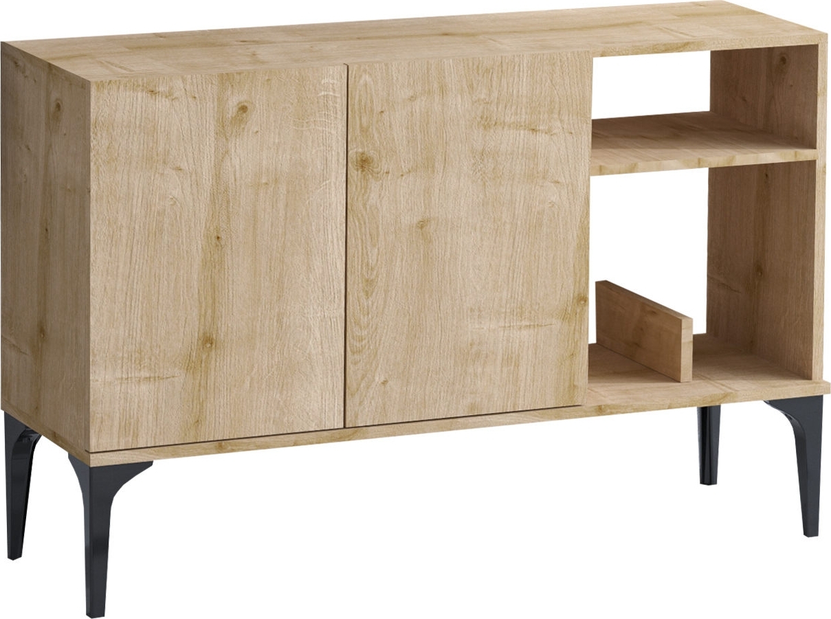 Oscar dressoir - Saffier eiken/zwart
