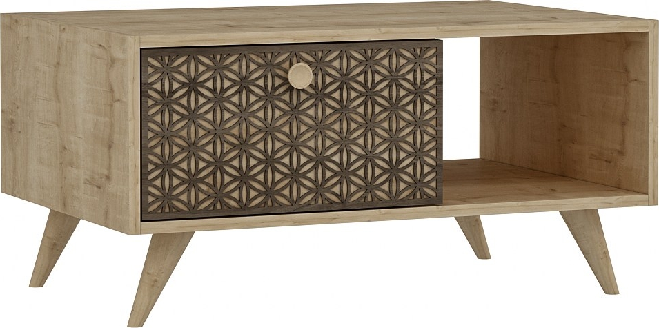 New York salontafel 90 x 60 cm - Saffier eiken