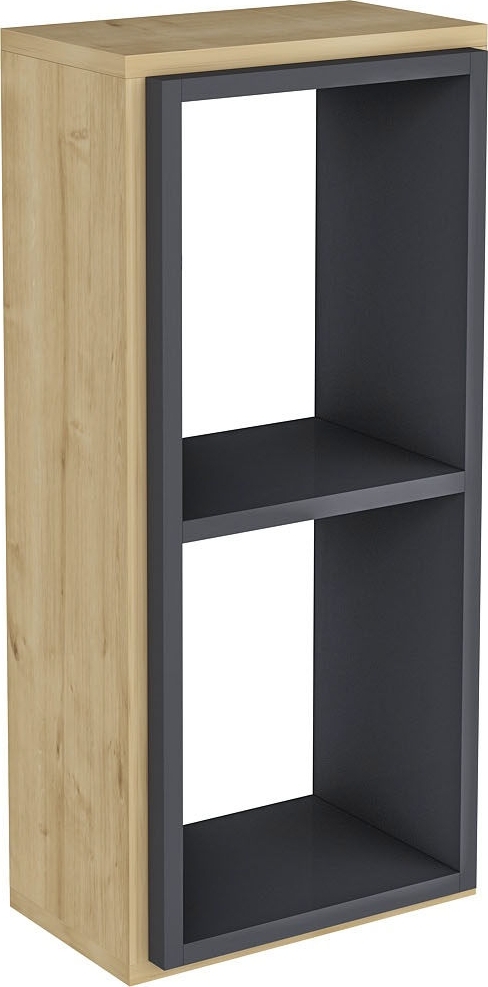 Zera wandplank - Saffier eiken/antraciet