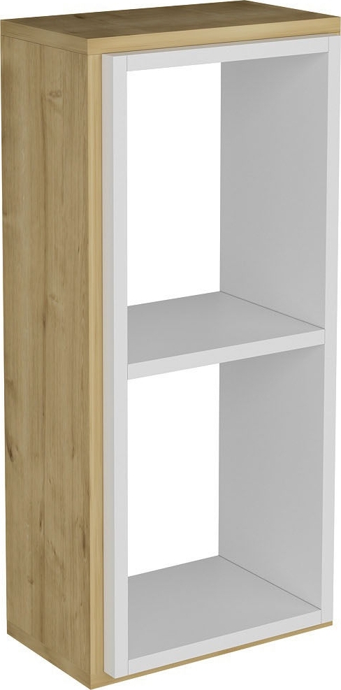 Zera wandplank - Saffier eiken/wit