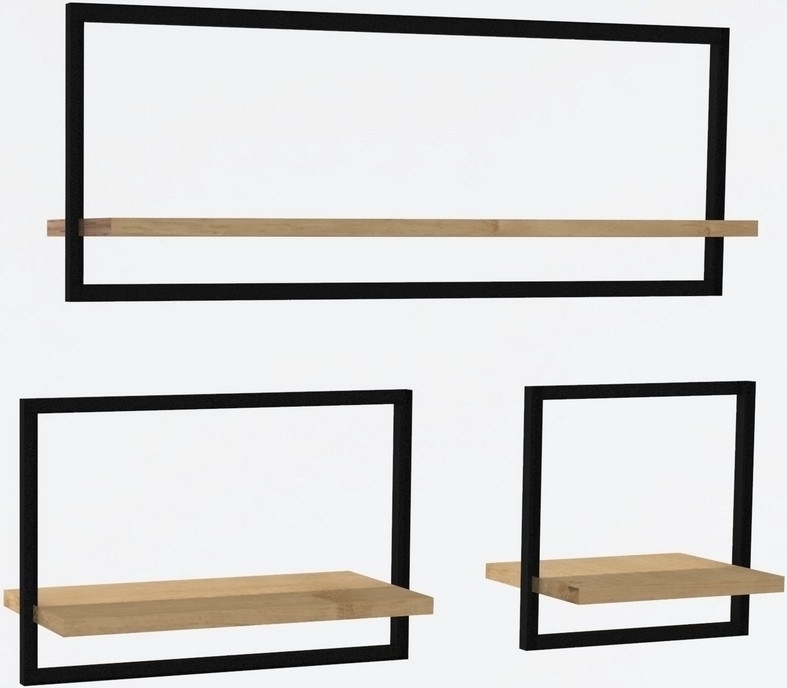 Yeso wandplank, 3 maten - Saffier eiken Yeso wandplank, 3 maten - Saffier eiken