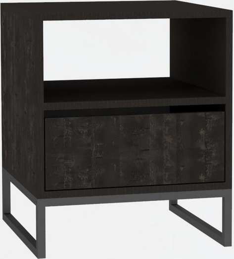 Lindau nachtkastje - Antraciet Lindau nachtkastje - Antraciet