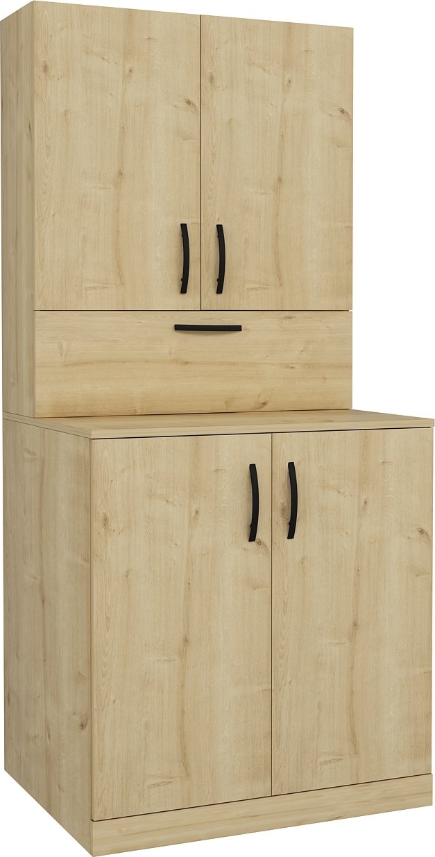 Palmira wasmachine kast - Eiken